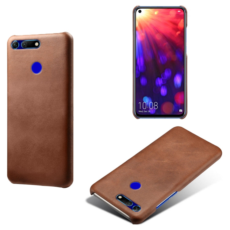 For Honor View 20 / V20 Calf Texture PC + PU Phone Case