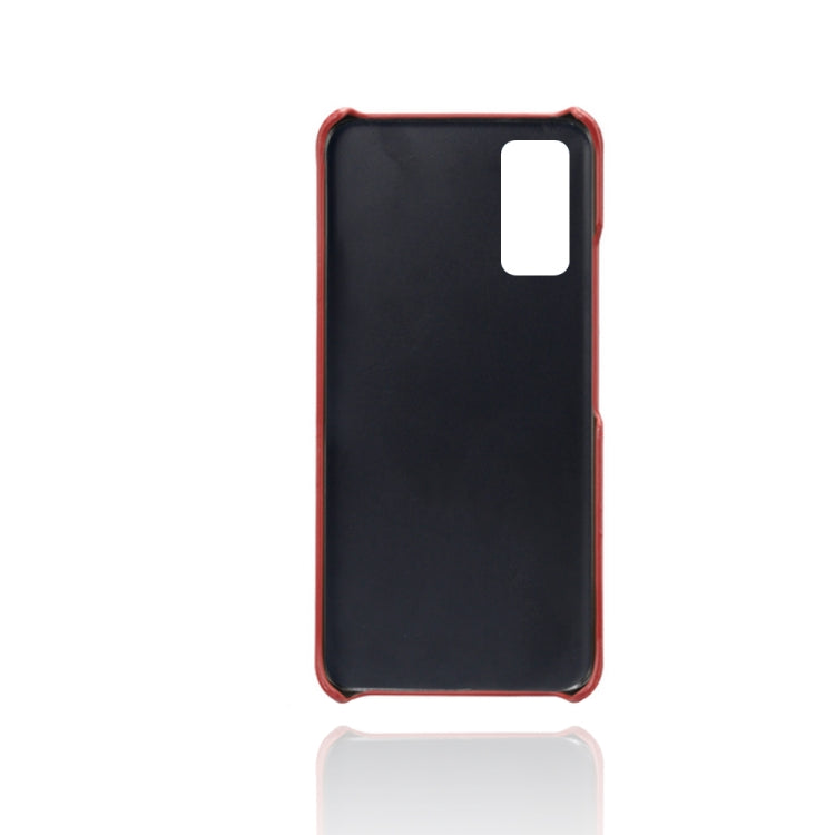 For Honor V30 Pro Calf Texture PC + PU Phone Case