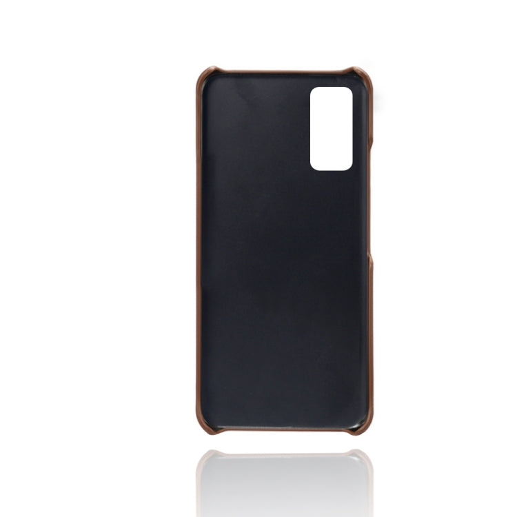 For Honor V30 Pro Calf Texture PC + PU Phone Case
