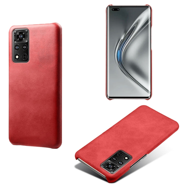 For Honor V40 5G Calf Texture PC + PU Phone Case