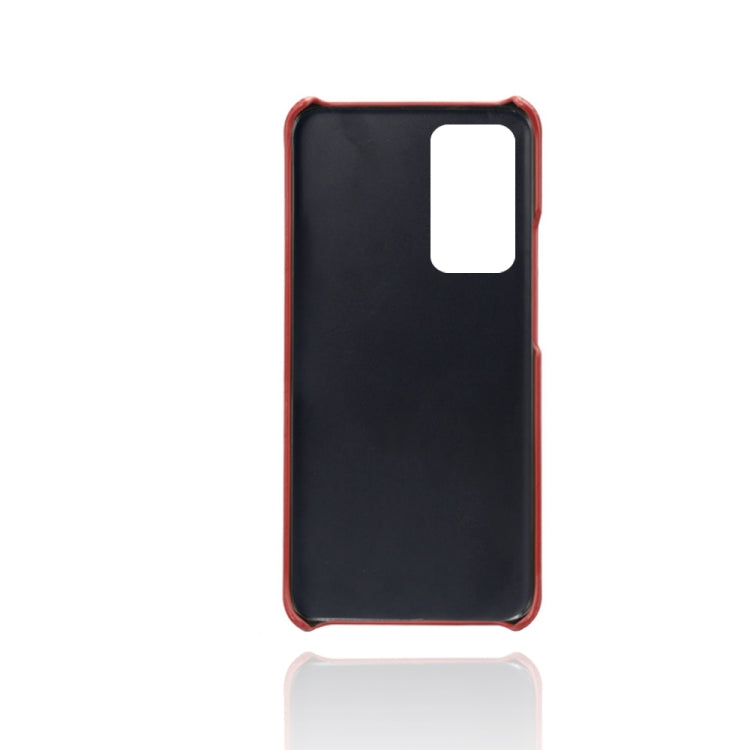 For Honor V40 5G Calf Texture PC + PU Phone Case