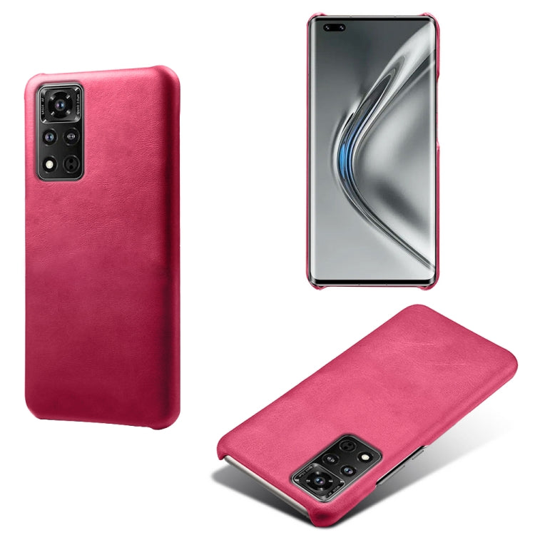 For Honor V40 5G Calf Texture PC + PU Phone Case