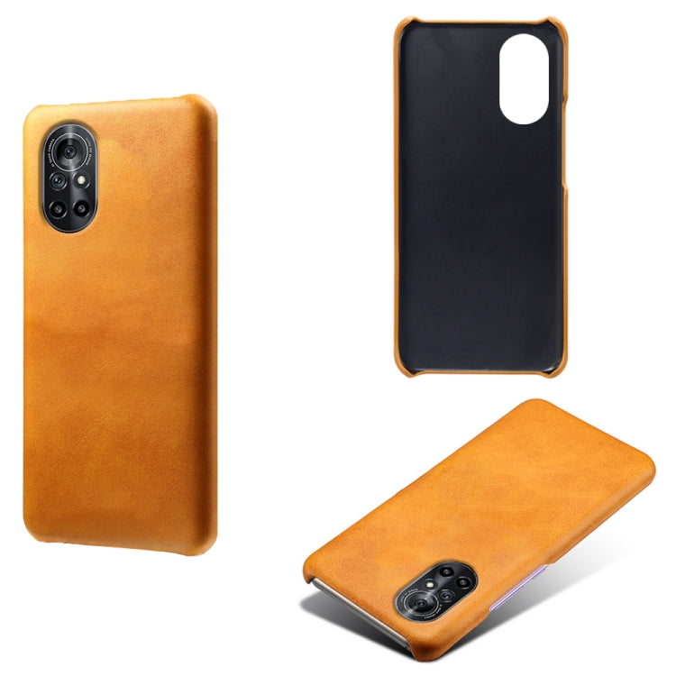 For Honor V40 Lite Calf Texture PC + PU Phone Case