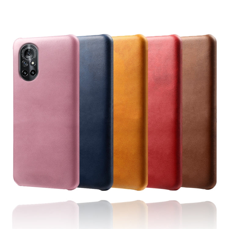 For Honor V40 Lite Calf Texture PC + PU Phone Case