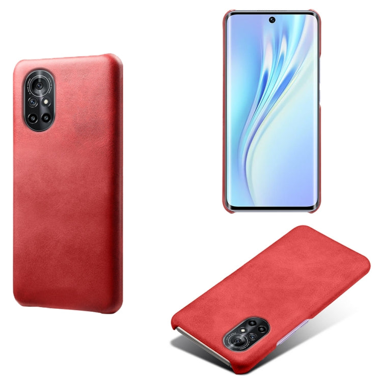 For Honor V40 Lite Calf Texture PC + PU Phone Case
