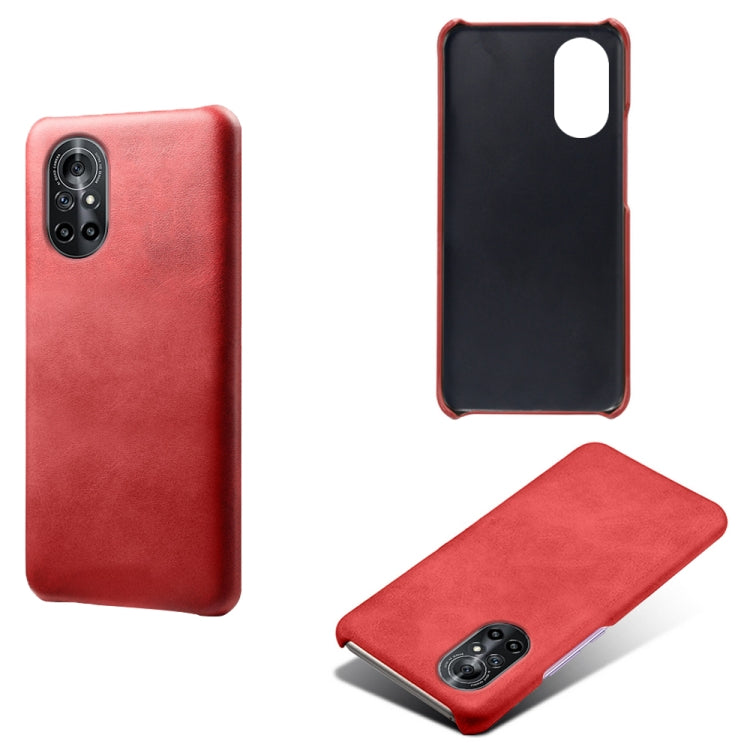 For Honor V40 Lite Calf Texture PC + PU Phone Case