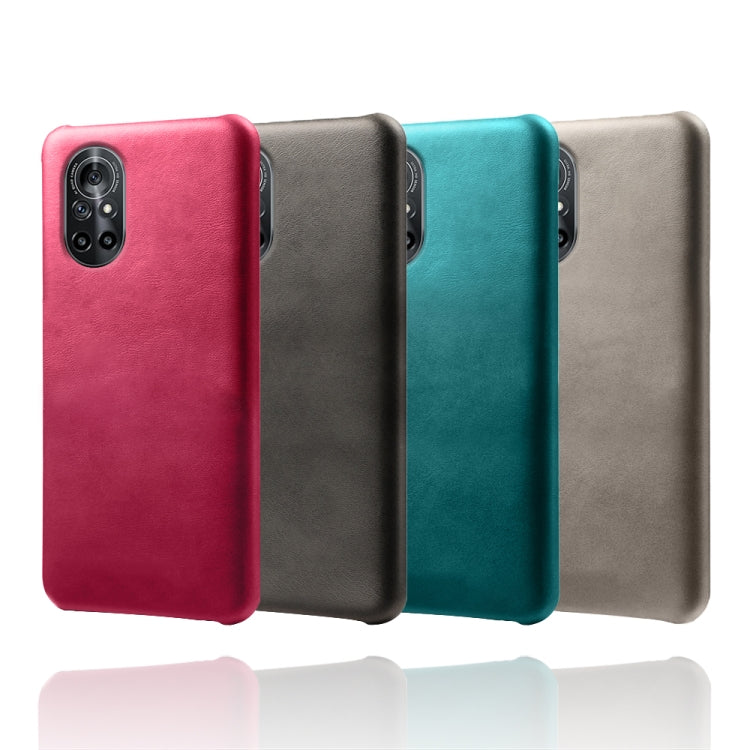 For Honor V40 Lite Calf Texture PC + PU Phone Case