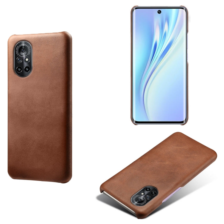 For Honor V40 Lite Calf Texture PC + PU Phone Case