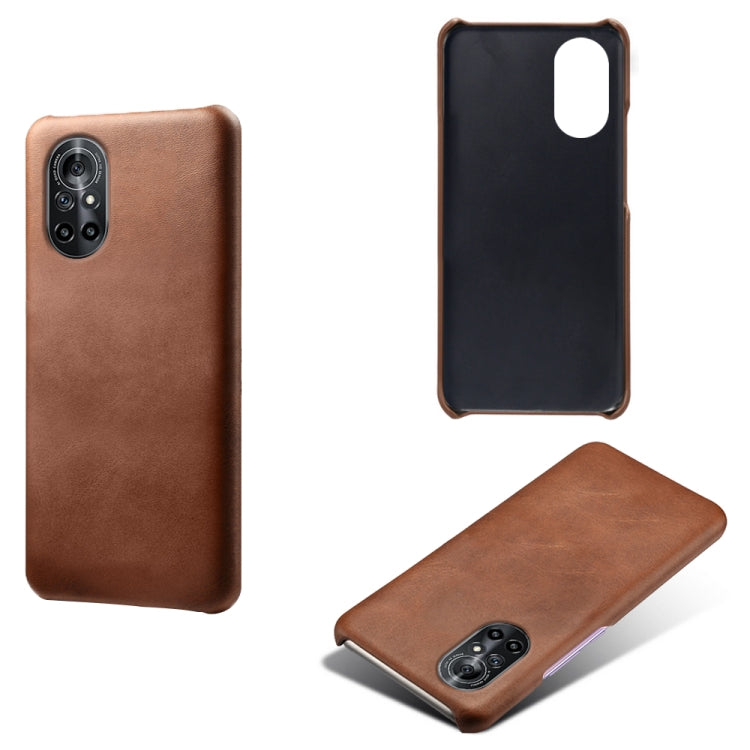 For Honor V40 Lite Calf Texture PC + PU Phone Case
