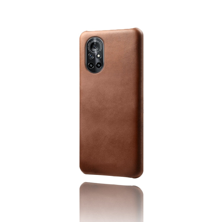 For Honor V40 Lite Calf Texture PC + PU Phone Case
