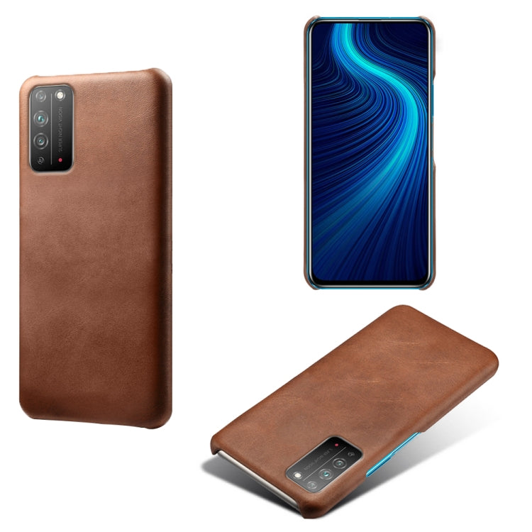 For Honor X10 5G Calf Texture PC + PU Phone Case