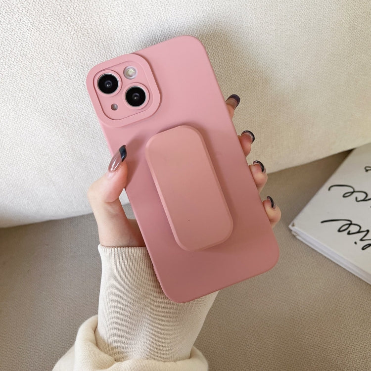 For iPhone 13 mini TPU Phone Case with Holder (Pink)