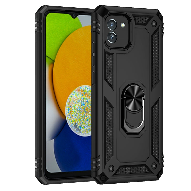 For Samsung Galaxy A03 164mm Version Shockproof TPU + PC Phone Case