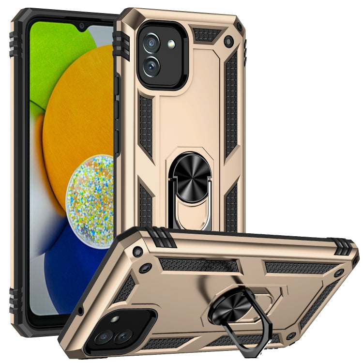For Samsung Galaxy A03 164mm Version Shockproof TPU + PC Phone Case