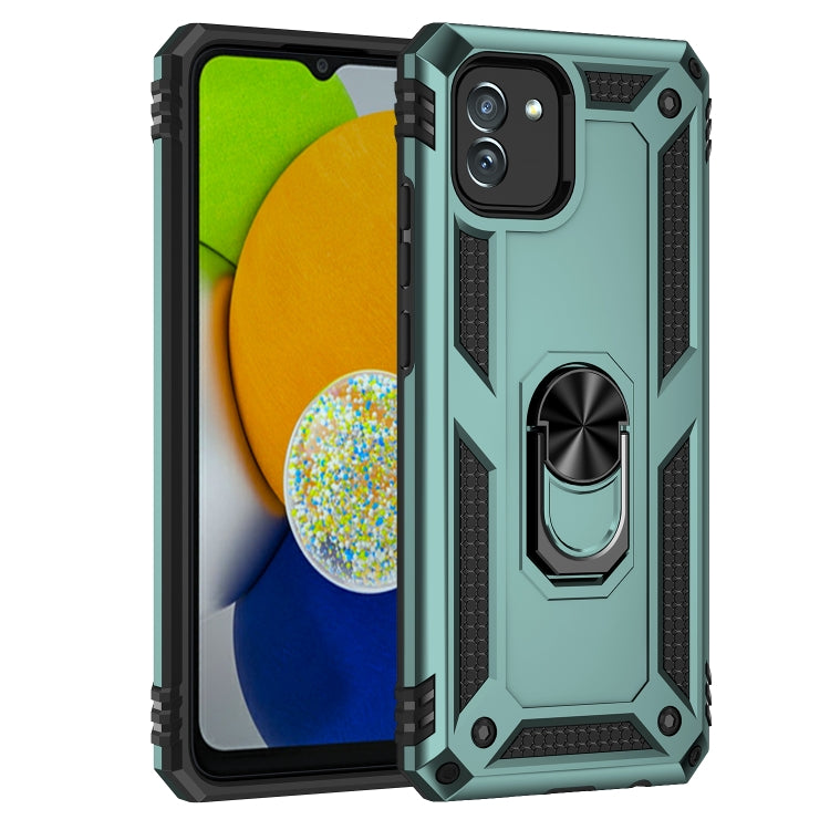 For Samsung Galaxy A03 164mm Version Shockproof TPU + PC Phone Case