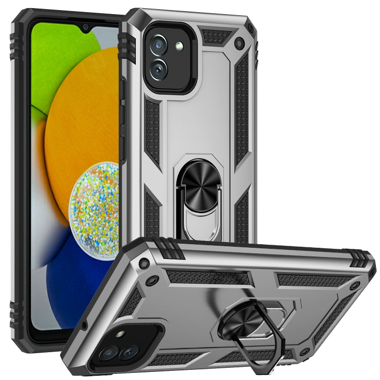 For Samsung Galaxy A03 164mm Version Shockproof TPU + PC Phone Case