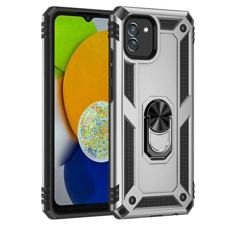 For Samsung Galaxy A03 164mm Version Shockproof TPU + PC Phone Case
