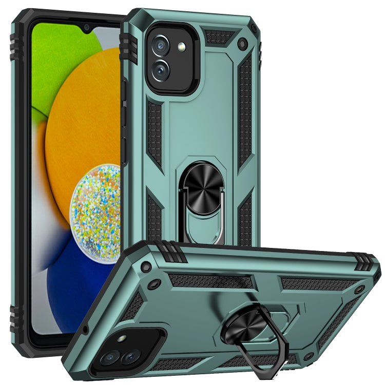 For Samsung Galaxy A03 166mm Version Shockproof TPU + PC Phone Case
