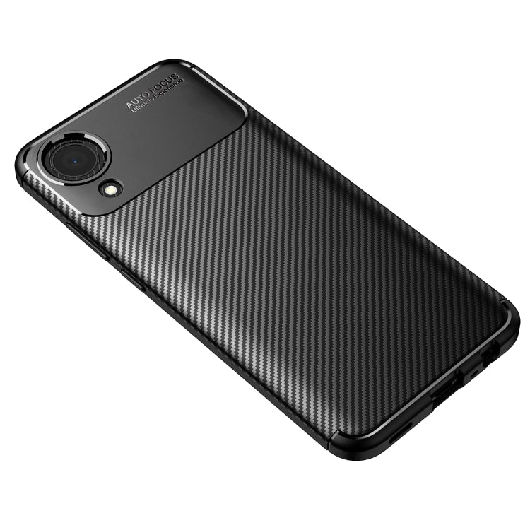 For Samsung Galaxy A03 Core Carbon Fiber Texture TPU Phone Case