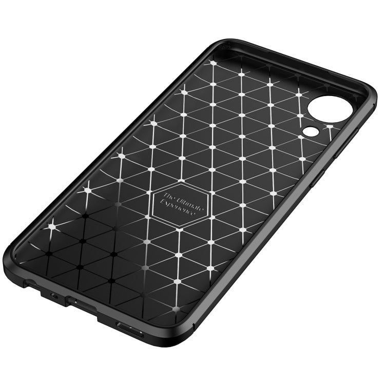 For Samsung Galaxy A03 Core Carbon Fiber Texture TPU Phone Case