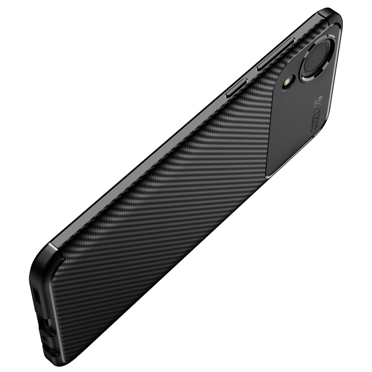 For Samsung Galaxy A03 Core Carbon Fiber Texture TPU Phone Case