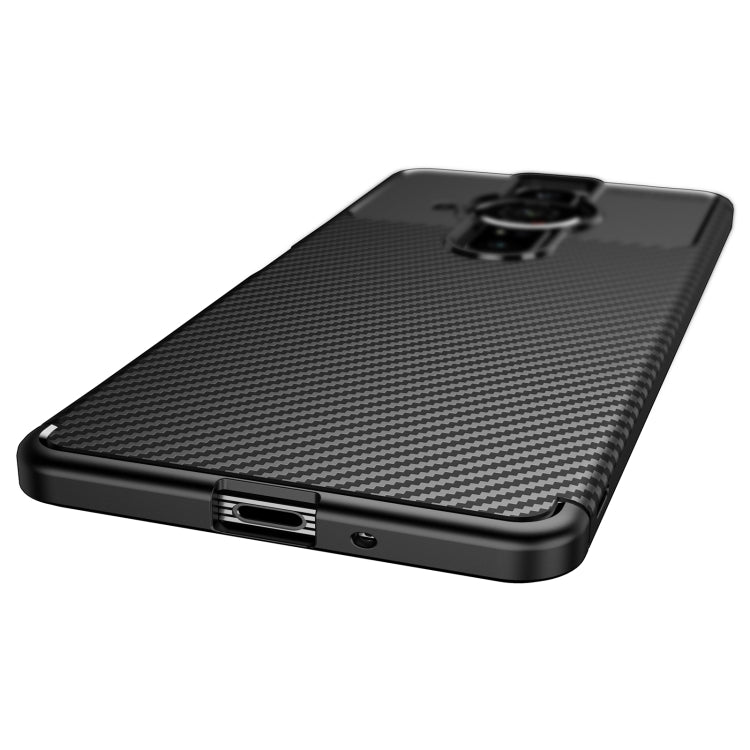 For Sony Xperia Pro-I Carbon Fiber Texture TPU Phone Case