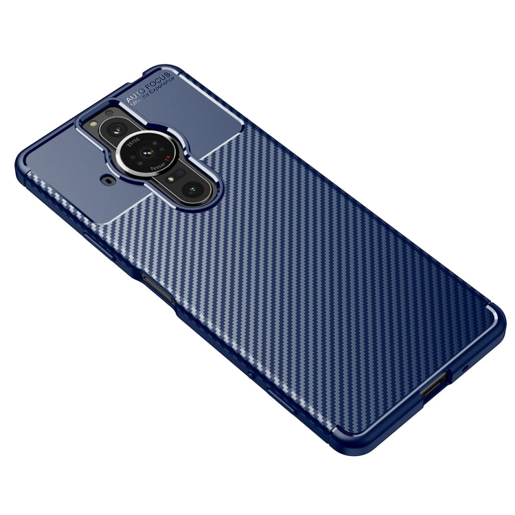 For Sony Xperia Pro-I Carbon Fiber Texture TPU Phone Case
