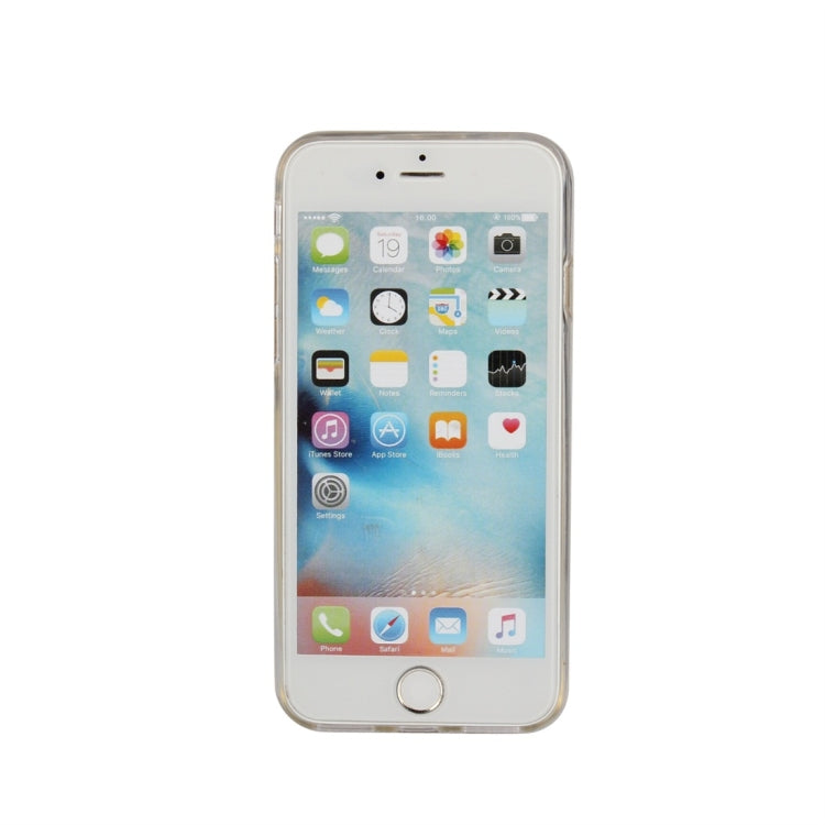 For iPhone 7 / 8 Glittery Powder Shockproof TPU Protective Case with Ring Holder