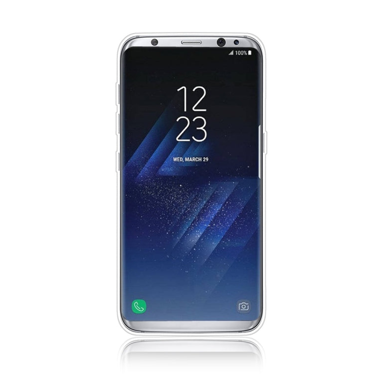 For Galaxy S8+ Glittery Powder Shockproof TPU Protective Case with Ring Holder