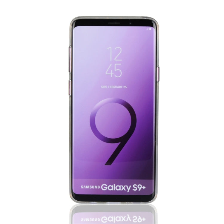 For Galaxy S9+ Glittery Powder Shockproof TPU Protective Case with Ring Holder