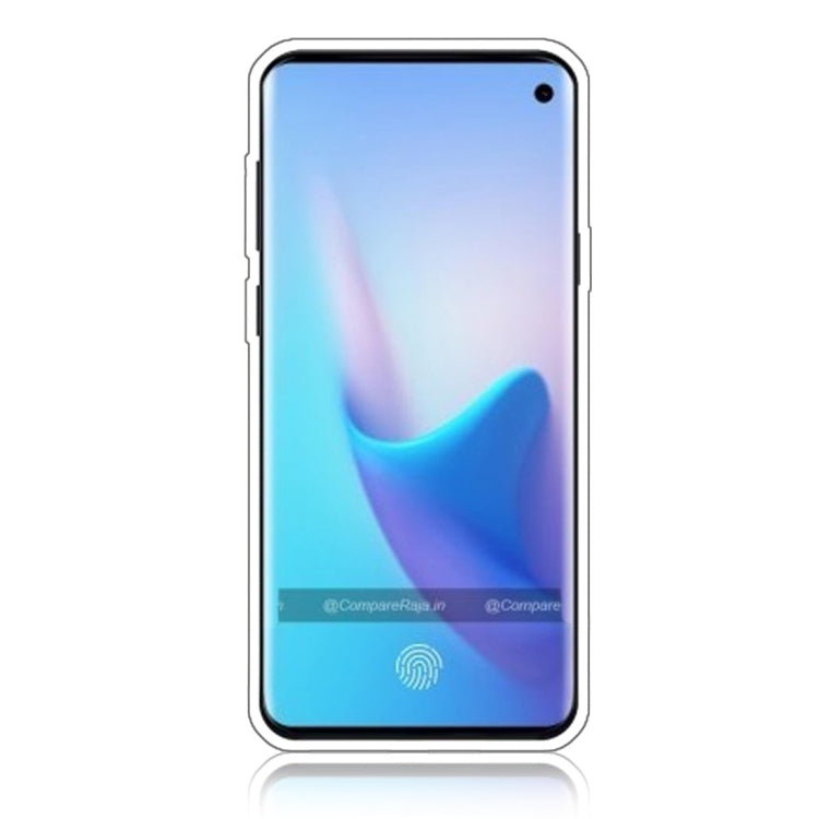 For Galaxy S10 Glittery Powder Shockproof TPU Protective Case with Ring Holder