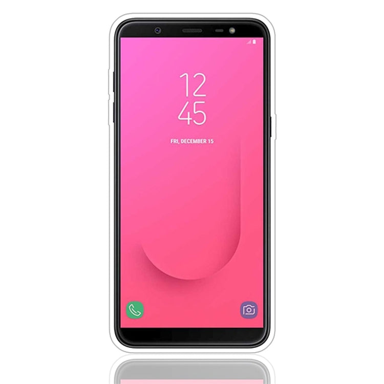 For Galaxy J8 (2018) Glittery Powder Shockproof TPU Protective Case with Ring Holder