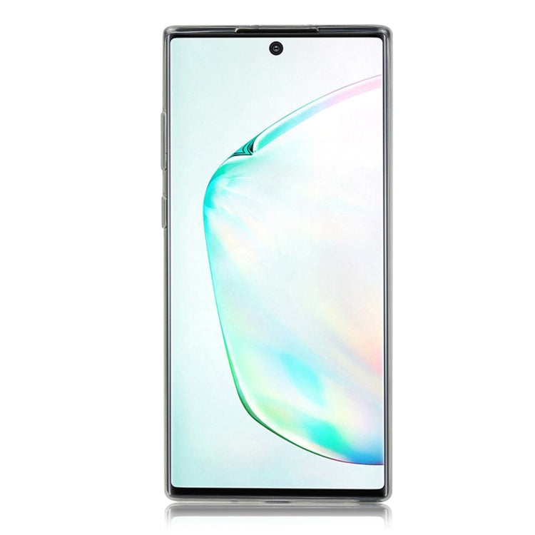 For Galaxy Note 10+ Glittery Powder Shockproof TPU Protective Case with Ring Holder