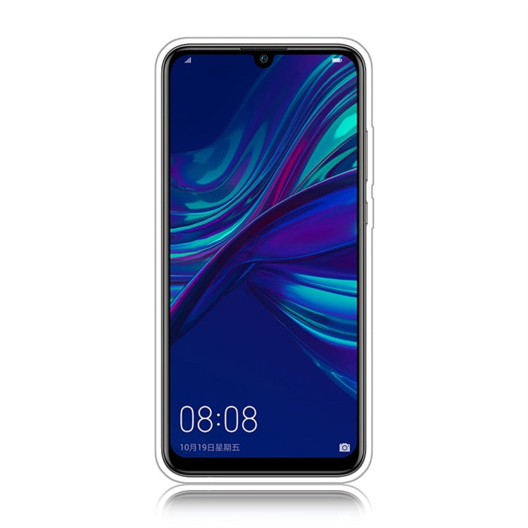For Huawei Enjoy 9s Glittery Powder Shockproof TPU Protective Case with Ring Holder