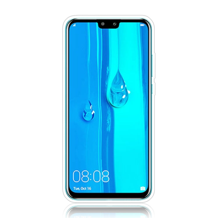 For Huawei Y9 (2019) Glittery Powder Shockproof TPU Protective Case with Ring Holder
