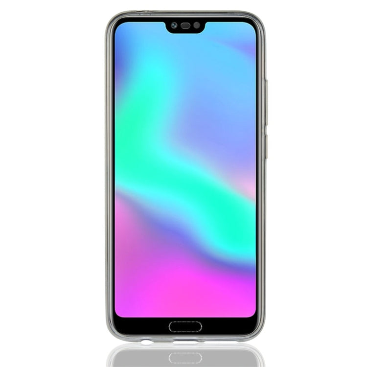 For Huawei Honor 10 Glittery Powder Shockproof TPU Protective Case with Ring Holder