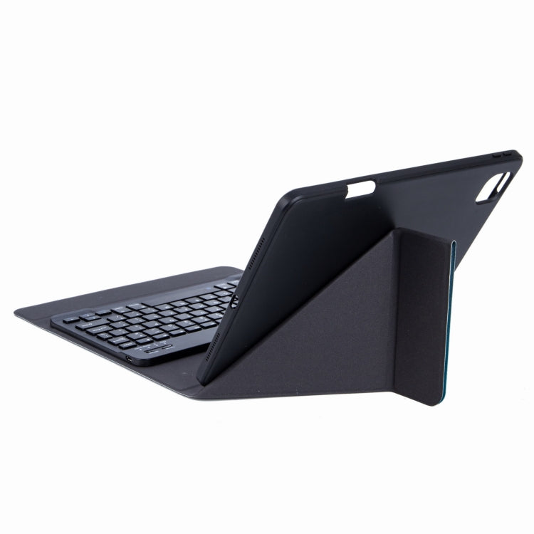 H-109S Monochrome Backlight Bluetooth Keyboard Leather Case with Rear Three-fold Holder For iPad Pro 11 inch 2021 & 2020 & 2018 / Air 2020 10.9