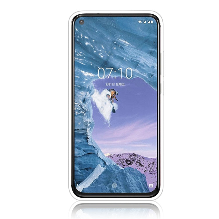For Nokia X71 Glittery Powder Shockproof TPU Protective Case with Ring Holder