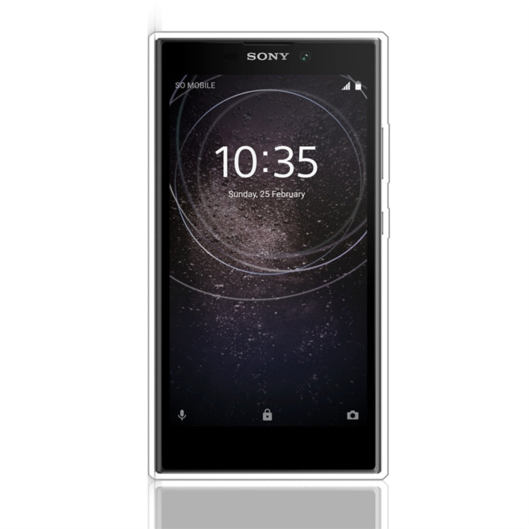 For Sony Xperia L2 Glittery Powder Shockproof TPU Protective Case with Ring Holder