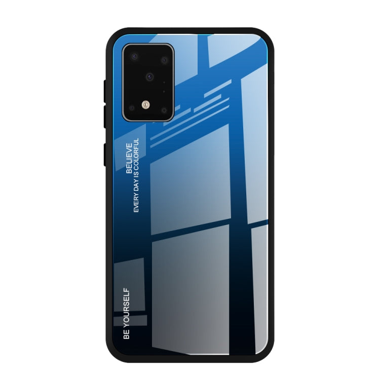 For Galaxy S20 Gradient Color Glass Case