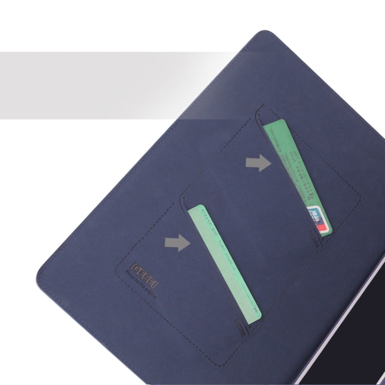 For iPad 9.7 2018 & 2017 GEBEI PU+TPU Horizontal Flip Protective Case with Holder & Card Slots