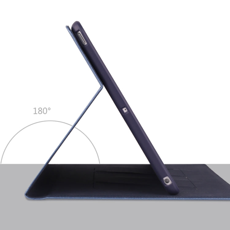 For iPad 9.7 2018 & 2017 GEBEI PU+TPU Horizontal Flip Protective Case with Holder & Card Slots