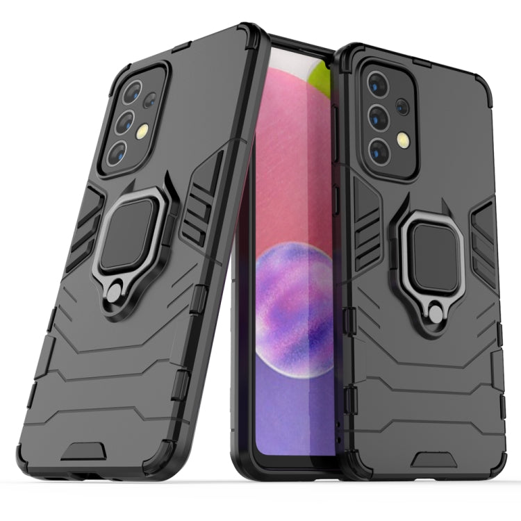 For Samaung Galaxy A33 5G PC + TPU Shockproof Protective Phone Case with Magnetic Ring Holder