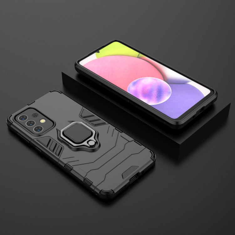 For Samaung Galaxy A33 5G PC + TPU Shockproof Protective Phone Case with Magnetic Ring Holder
