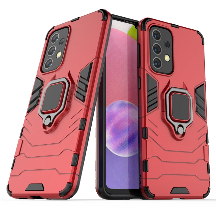 For Samaung Galaxy A33 5G PC + TPU Shockproof Protective Phone Case with Magnetic Ring Holder