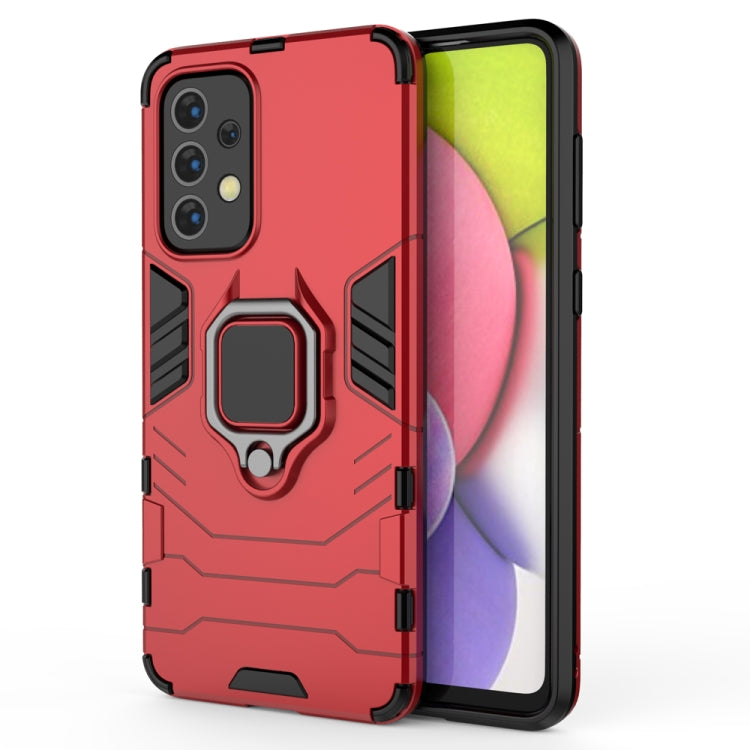 For Samaung Galaxy A33 5G PC + TPU Shockproof Protective Phone Case with Magnetic Ring Holder