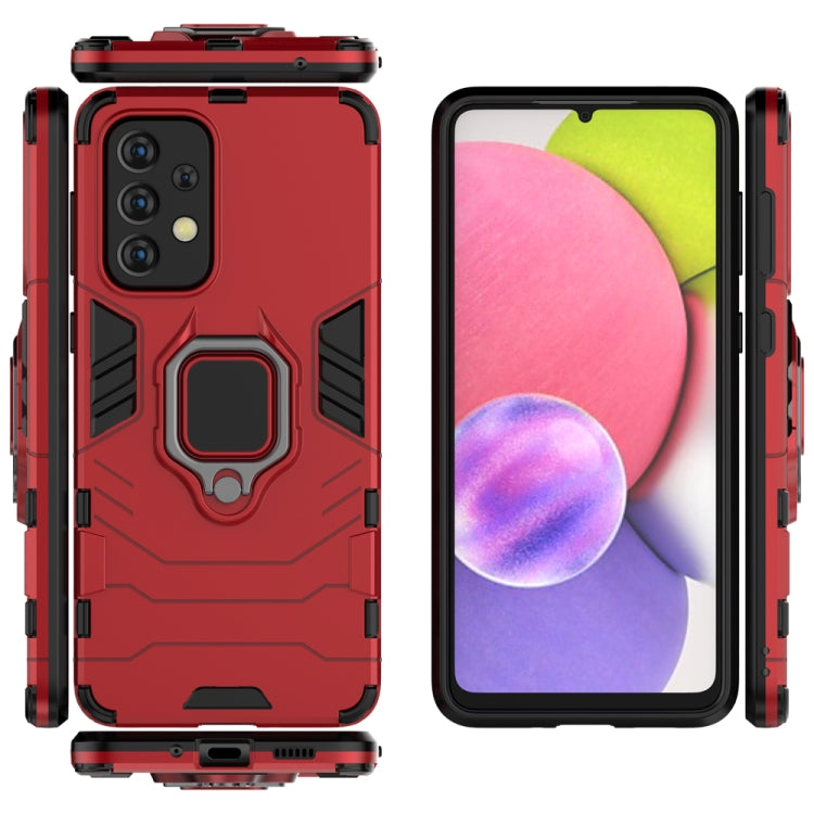 For Samaung Galaxy A33 5G PC + TPU Shockproof Protective Phone Case with Magnetic Ring Holder