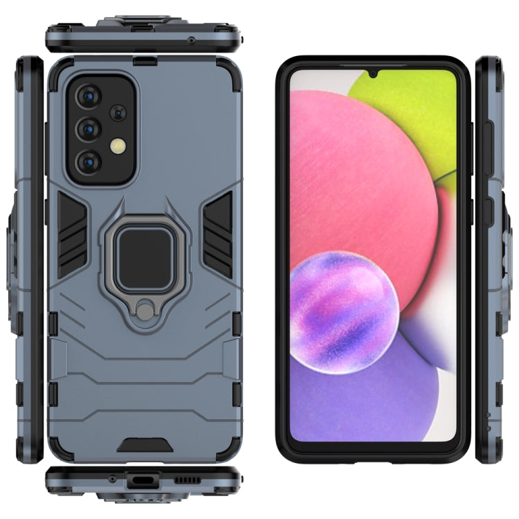 For Samaung Galaxy A33 5G PC + TPU Shockproof Protective Phone Case with Magnetic Ring Holder