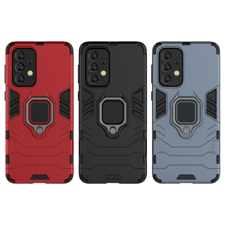 For Samaung Galaxy A33 5G PC + TPU Shockproof Protective Phone Case with Magnetic Ring Holder