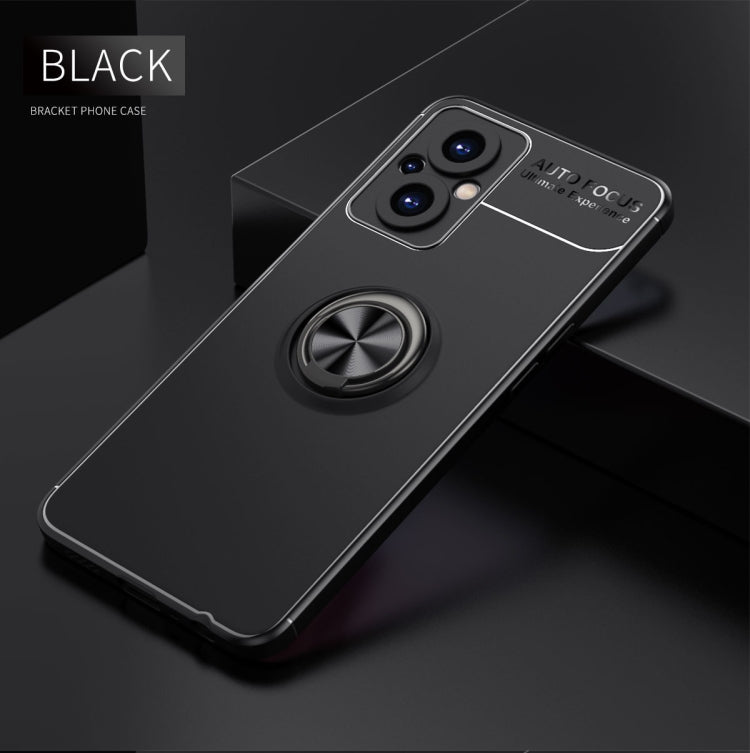 For OnePlus Nord N20 5G Metal Ring Holder 360 Degree Rotating TPU Phone Case